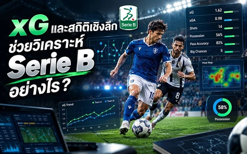 xG และสถิติเชิงลึกช่วยวิเคราะห์ Serie B อย่างไร?