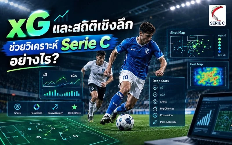  xG และสถิติเชิงลึกช่วยวิเคราะห์ Serie C อย่างไร? 