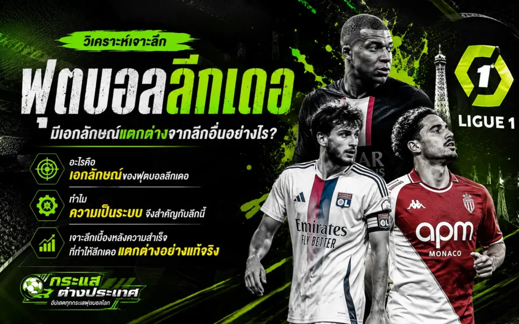 ฟุตบอลลีกเอิง ฝรั่งเศส มีเอกลักษณ์อย่างไร พร้อมวิเคราะห์สไตล์การเล่น ความเป็นระบบ และปัจจัยที่ทำให้ลีกเอิงแตกต่างจากลีกยุโรปอื่น