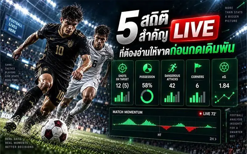 5 สถิติ Live สำคัญที่ต้องอ่านให้ขาดก่อนกดเดิมพัน