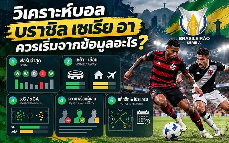 วิเคราะห์บอลบราซิล เซเรีย อา ควรเริ่มจากข้อมูลอะไร?