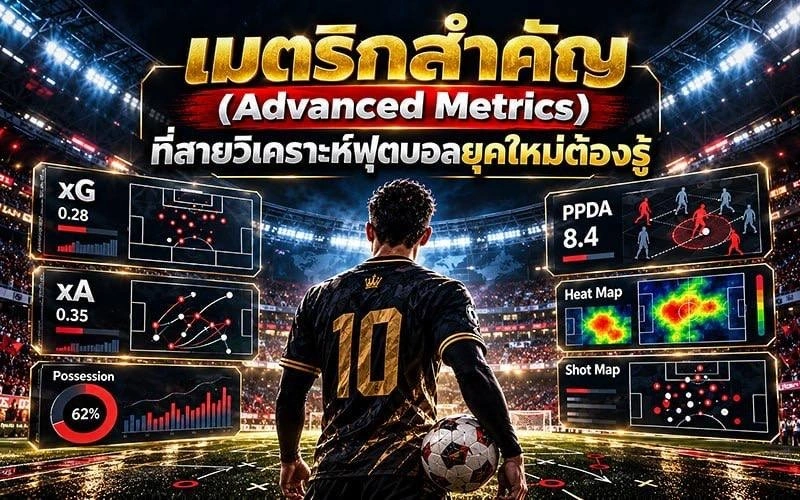 เมตริกสำคัญ (Advanced Metrics) ที่สายวิเคราะห์ฟุตบอลยุคใหม่ต้องรู้ 